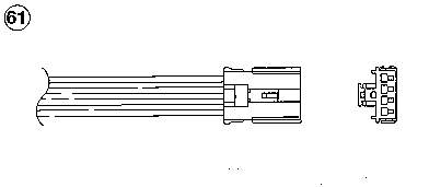 OTA4F-5F1 NGK sonda lambda, sensor de oxigênio até o catalisador