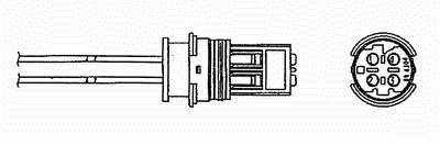 Sonda lambda, sensor esquerdo de oxigênio até o catalisador para BMW 7 (E65, E66, E67)