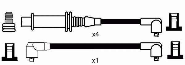 97533275 Peugeot/Citroen fios de alta voltagem, kit