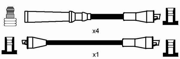 8891 NGK fios de alta voltagem, kit