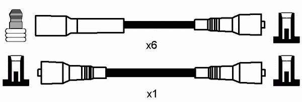 783 NGK fios de alta voltagem, kit