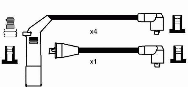 8300 NGK fios de alta voltagem, kit