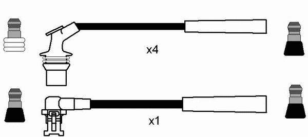 8493 NGK fios de alta voltagem, kit