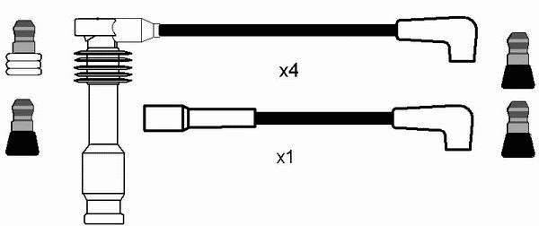 90510852 Opel fios de alta voltagem, kit