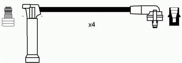 642 NGK fios de alta voltagem, kit