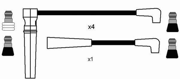 LS182 Champion fios de alta voltagem, kit