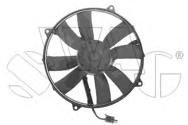 10918930 Swag ventilador elétrico de esfriamento montado (motor + roda de aletas esquerdo)