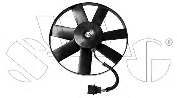 99914742 Swag ventilador elétrico de esfriamento montado (motor + roda de aletas)