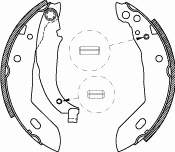 Sapatas do freio traseiras de tambor para Peugeot 309 (3C, 3A)