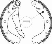 Sapatas do freio traseiras de tambor para Opel Ascona (84, 89)