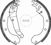 1605594 Opel sapatas do freio traseiras de tambor