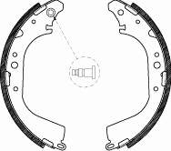 4172.00 Remsa sapatas do freio traseiras de tambor