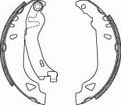 Sapatas do freio traseiras de tambor para Fiat Punto (176)