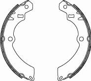 419600 Remsa sapatas do freio traseiras de tambor