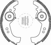 5880891 Fiat/Alfa/Lancia Sapatas do freio traseiras de tambor