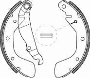 Sapatas do freio traseiras de tambor para Opel Corsa (F08, F68)