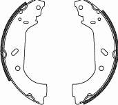 Sapatas do freio traseiras de tambor para Citroen Jumpy (BS, BT, BY, BZ)