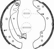 Sapatas do freio traseiras de tambor para Fiat Ducato (230L)