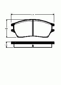 45022SF0600 Honda sapatas do freio dianteiras de disco