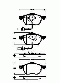 Тормозные колодки Remsa 39022