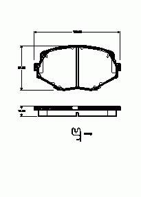 Передние тормозные колодки 47802 Remsa