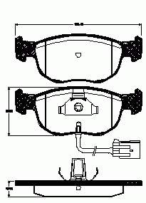 DP2956 EBC Brakes sapatas do freio dianteiras de disco