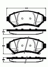 Sapatas do freio dianteiras de disco para Pontiac Trans Sport APV 