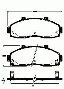 0K72G3328Z Hyundai/Kia sapatas do freio dianteiras de disco