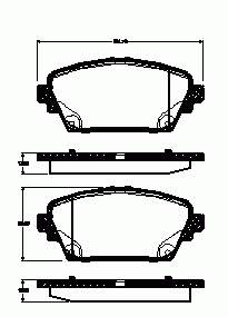 Тормозные колодки Remsa 69410