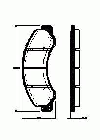 Передние тормозные колодки 76300 Remsa