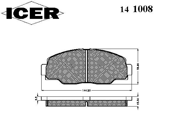 449125020 Toyota sapatas do freio dianteiras de disco