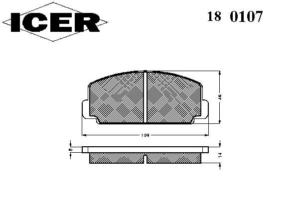 449187620000 Daihatsu sapatas do freio dianteiras de disco