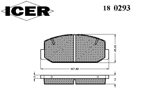 0449114090000 Daihatsu sapatas do freio dianteiras de disco