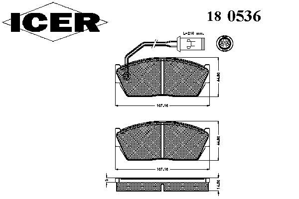 GBP289AF Rover sapatas do freio dianteiras de disco