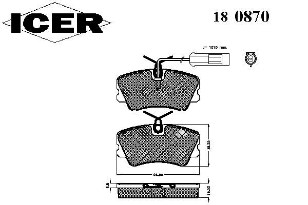 5893947 Fiat/Alfa/Lancia sapatas do freio dianteiras de disco