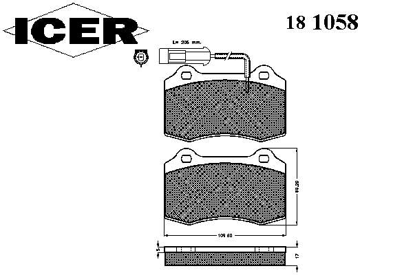 5892740 Chrysler sapatas do freio dianteiras de disco