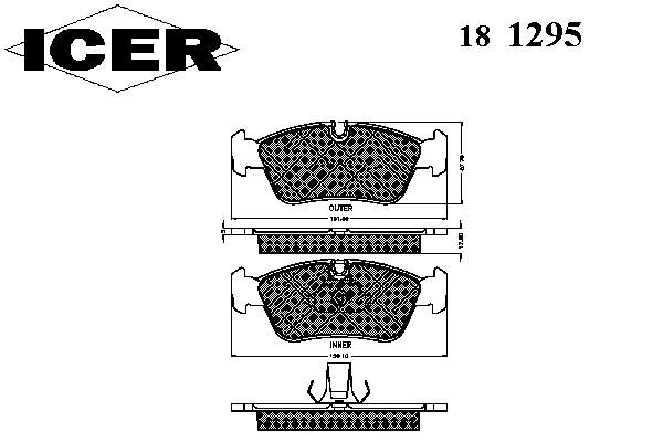 Купить 181295 Icer Колодки тормозные