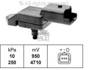 Sensor de pressão no coletor de admissão, MAP para Peugeot 607 (9D, 9U)