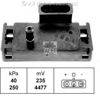 103057 Facet sensor de pressão no coletor de admissão, map