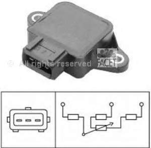 9647220680 Fiat/Alfa/Lancia sensor de posição da válvula de borboleta (potenciômetro)