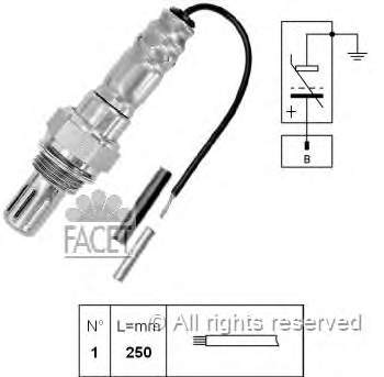 DE.25105107 DECARO sonda lambda, sensor de oxigênio até o catalisador