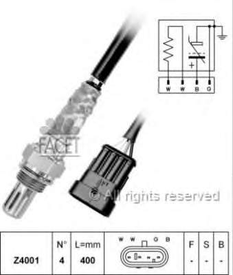 FT54103 Bosch sonda lambda, sensor de oxigênio até o catalisador