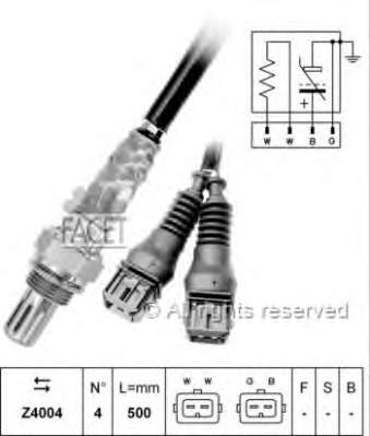 175958 Febi sonda lambda, sensor de oxigênio