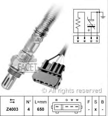 09SKV624 SKV sonda lambda, sensor de oxigênio depois de catalisador