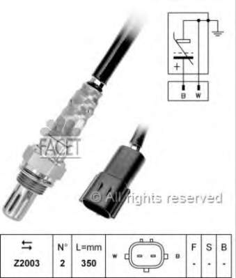 177439 Febi sonda lambda, sensor de oxigênio até o catalisador