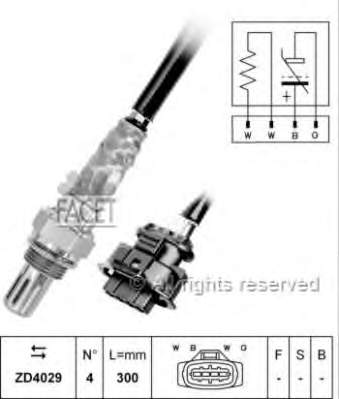 Sonda lambda, sensor de oxigênio depois de catalisador para Opel Vectra (31)