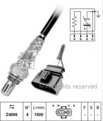 021906265AC Lamborghini sonda lambda, sensor de oxigênio