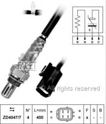 ESL-DW-002 NTY sonda lambda, sensor de oxigênio até o catalisador