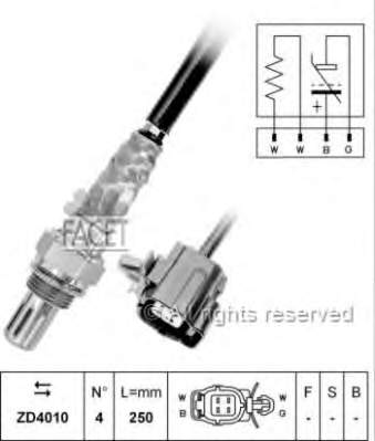 FS8A18861 Mazda sonda lambda, sensor de oxigênio até o catalisador