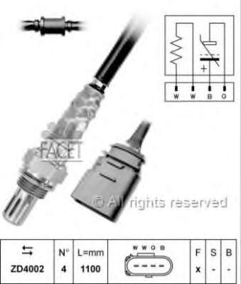 WG1029341 Wilmink Group sonda lambda, sensor de oxigênio até o catalisador